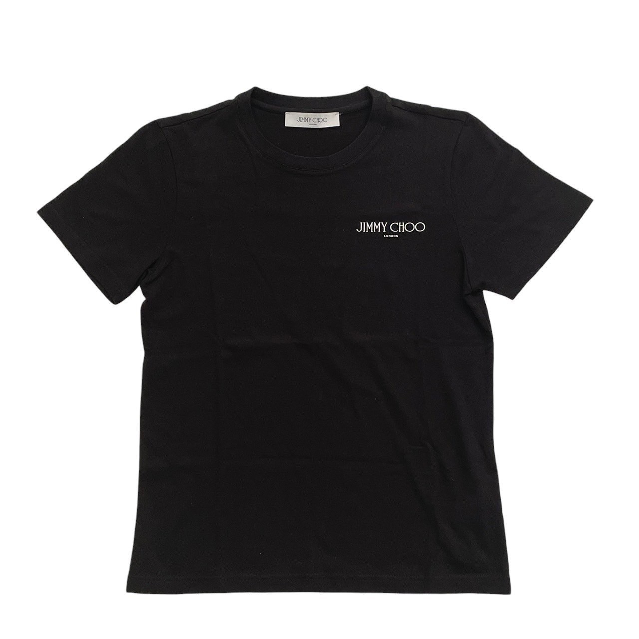 ど*て様 JIMMY CHOO ロゴ Tシャツ ブラック　ユニセックス SALE!!【Jimmy Choo】ロゴ Tシャツ♪COOL♪ユニセックス (Jimmy