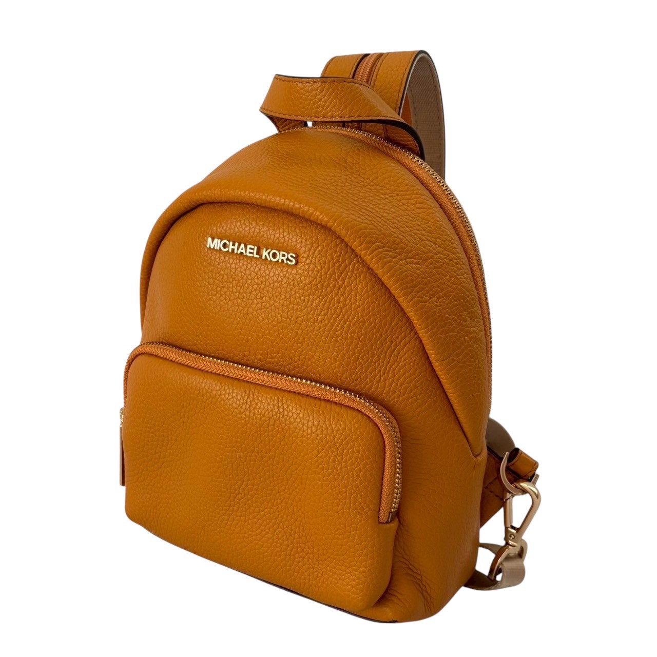 ［中古］MICHAEL KORS マイケルコース バッグ リュックサック ボディバッグ ２way バックパック ミニサイズ コンバーチブル ERIN エリン 35T0GERB5L ブランドバッグ マリーゴールド イエロー系 レザー ファスナー レディース｜総合ブランドリユースClimb 11,640円