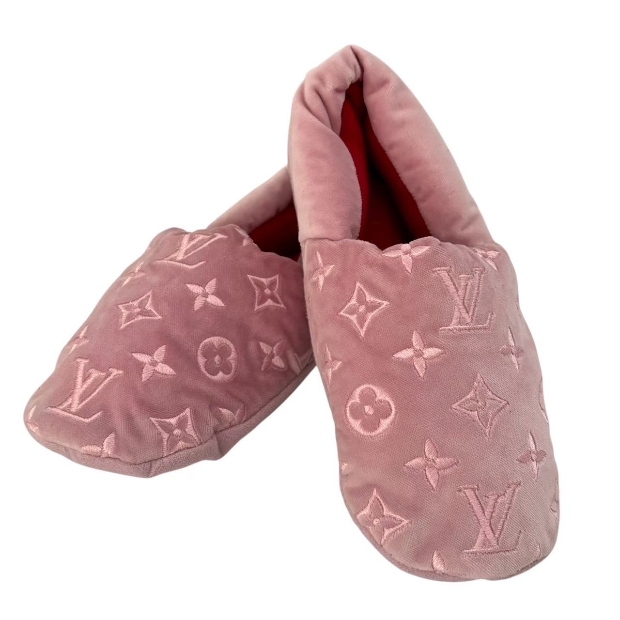 ルイヴィトン　ルームシューズ　スリッパ　モノグラム　ホーミーライン　ミュール美品 LOUIS VUITTON ルイヴィトン スリッパ シューズ ホーミーライン