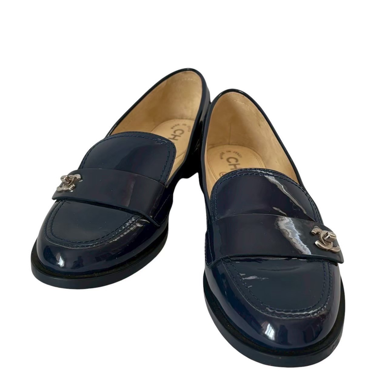 楽天市場】【靴】CHANEL シャネル ローファー レースアップシューズ