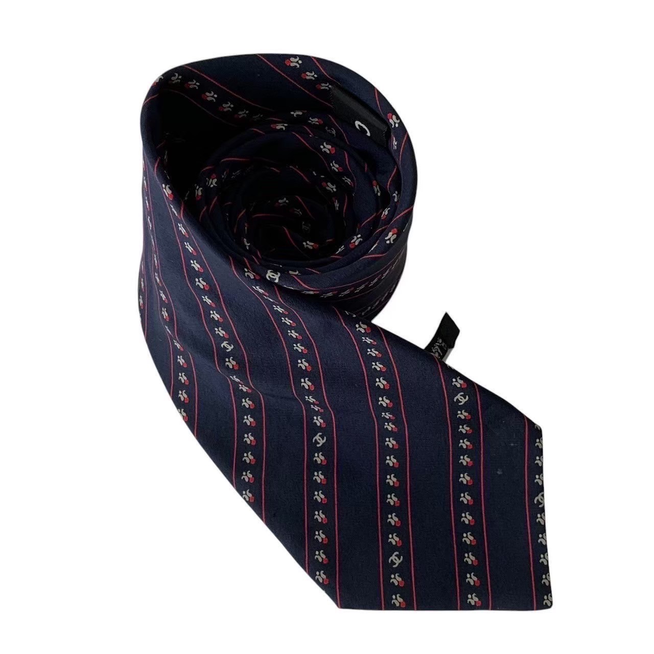 楽天市場】CHANEL シャネル ネクタイ タイ ストライプ ロゴ イニシャル