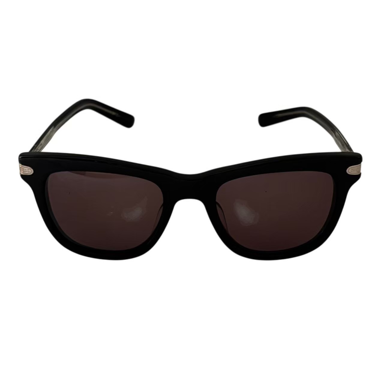 ［中古］OLIVER PEOPLES オリバーピープルズ 25周年記念サングラス サングラス アイウェア XXV-S col.BK ウェリントン型 黒 ブラック ケース付き メンズ