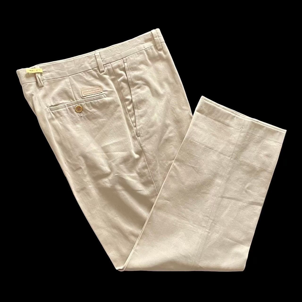 ［中古］Salvatore Ferragamo サルヴァトーレフェラガモ フェラガモ ボトムス ハイブランド ファッション パンツ ベージュ ズボン 綿 サイズ50 XXLサイズ メンズ 10,553円