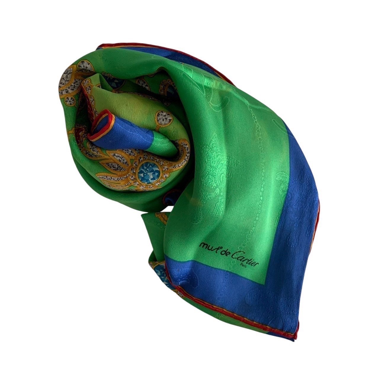 楽天市場】Cartier(カルティエ) ドラゴン スカーフ 大判 ブルー