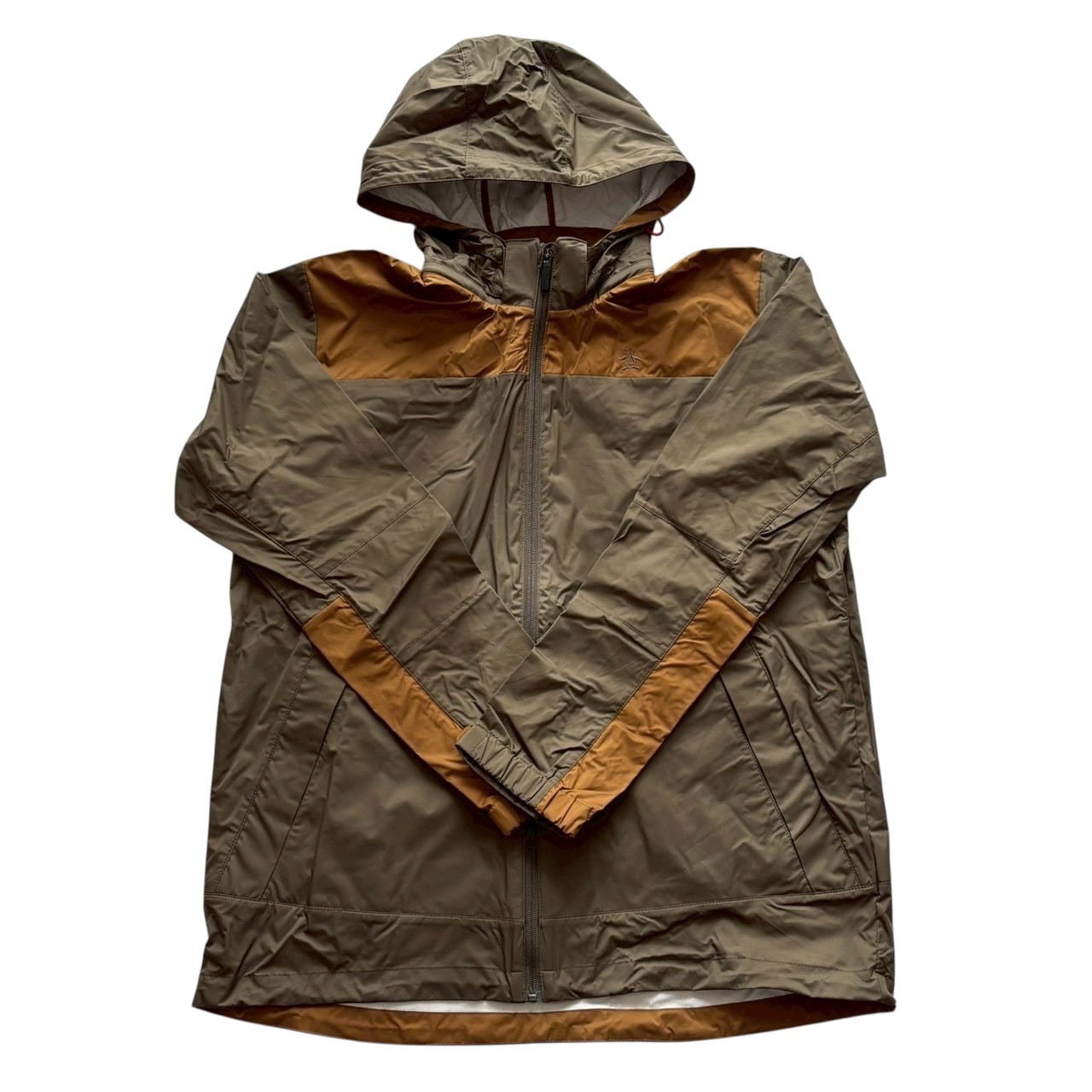 ［中古］MUNSINGWEAR マンシングウェア ゴルフレインウェア 茶系 レインウェア 雨具 ペンギン ゴルフ 余暇活動 運動競技 LL大きさ メンズ