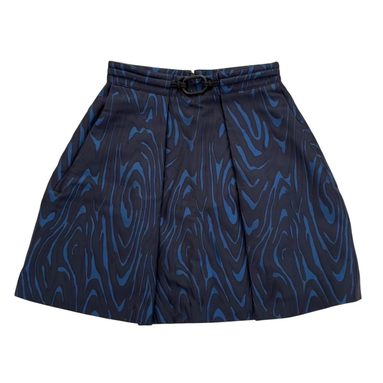 「未使用」KENZO ケンゾー ミニスカート 青 紺 ブルー ネイビー ボトムス スカート ミニ ダークカラー F962JU1195J4 レディース サイズ34 Sサイズ