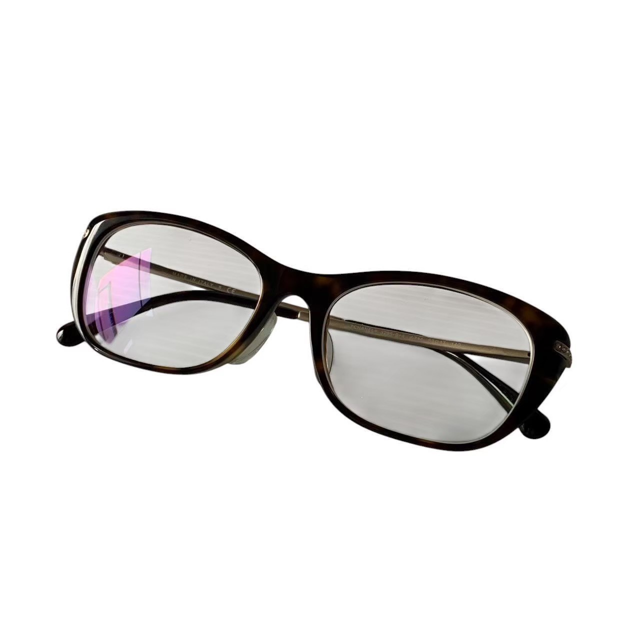 ［中古］CHANEL シャネル メガネ アイウェア 御機嫌ブランド名 CH3295BA 小物 赤銅色 赤銅色 三鞭酒ゴールド 生産ライン石ころ 発条丁番 53??17 140 レディース
