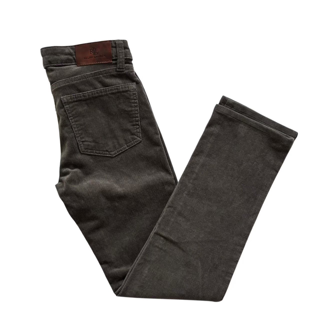 ［中古］Ralph Lauren ラルフローレン ラルフ ボトムス コーデュロイスキニーパンツ グレー系 コーデュロイ 冬 スキニー パンツ レディース 綿 コットン