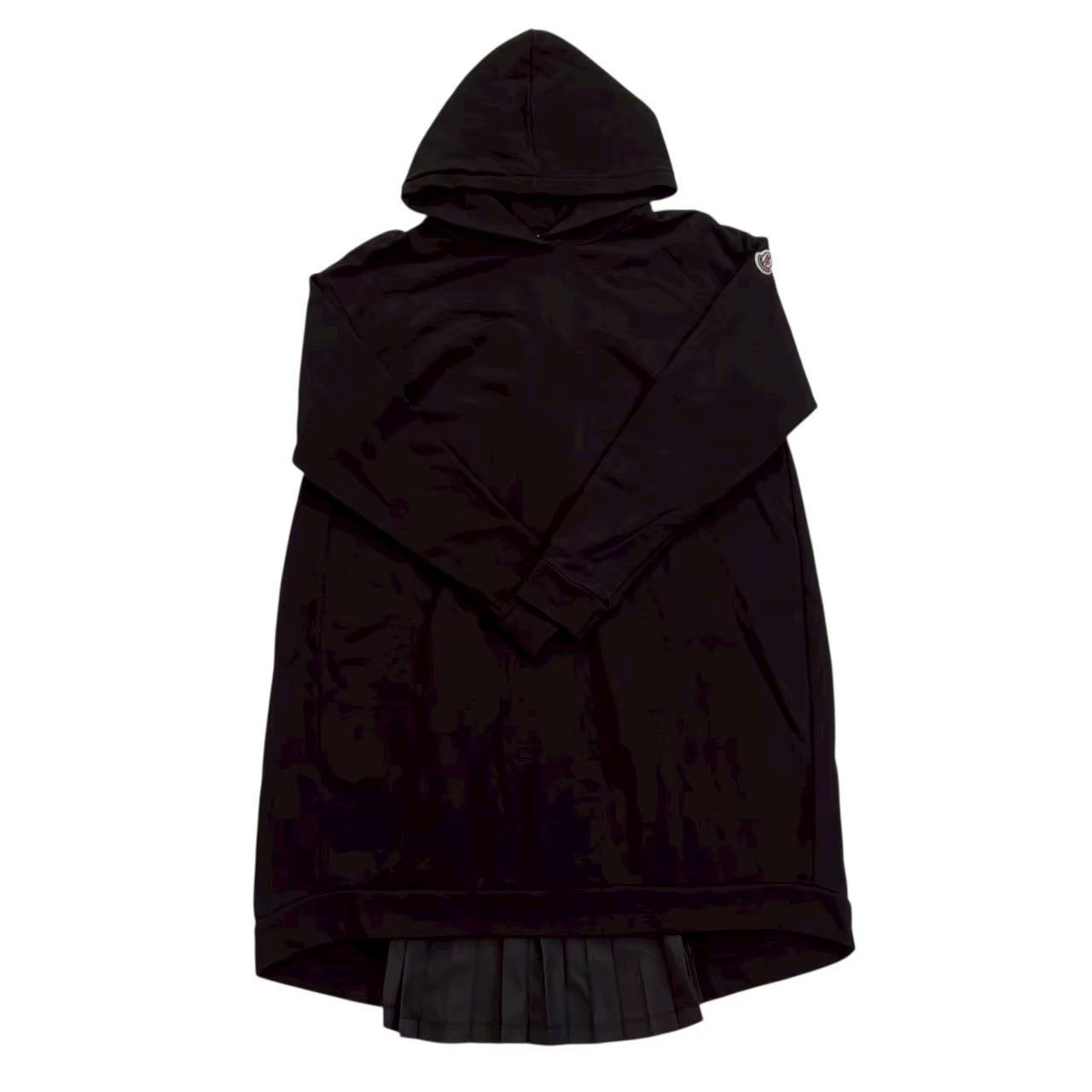 ［中古］MONCLER モンク軌跡 パーカー 黒 黒いこと G19548I72510 809AG ABITO 16723490LBMX 筋目 キッズ 大いさ14 anni 164糎