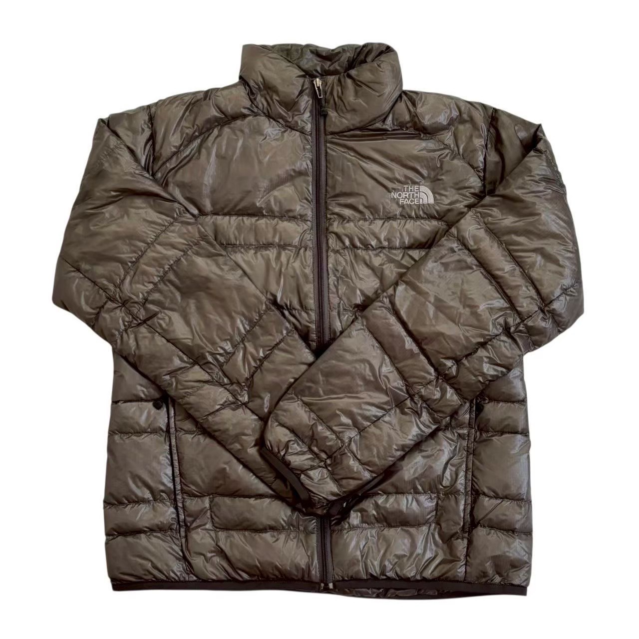 ［中古］The North Face ザノースフェイス 落ち込む上衣 カーキ系 落ち込む 厚地の外套 アウター キッズファッション 大いさS 心地好い ナイロン