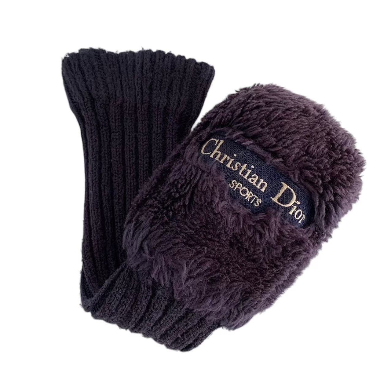 ［中古］Christian Dior SPORTS クリスチャンディオール ディオール スポーツ ゴルフ ヘッドカバー ウッド ネイビー 紺 ボア ニット 趣味 ブランド 小物 レディース｜総合ブランドリユースClimb