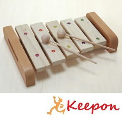 楽天市場 木のおもちゃ シロフォンだいわ 木製おもちゃ プレゼント 音楽 楽器 誕生日 出産祝い クリスマス ラッピング 木琴 キープオン学習イベントショップ