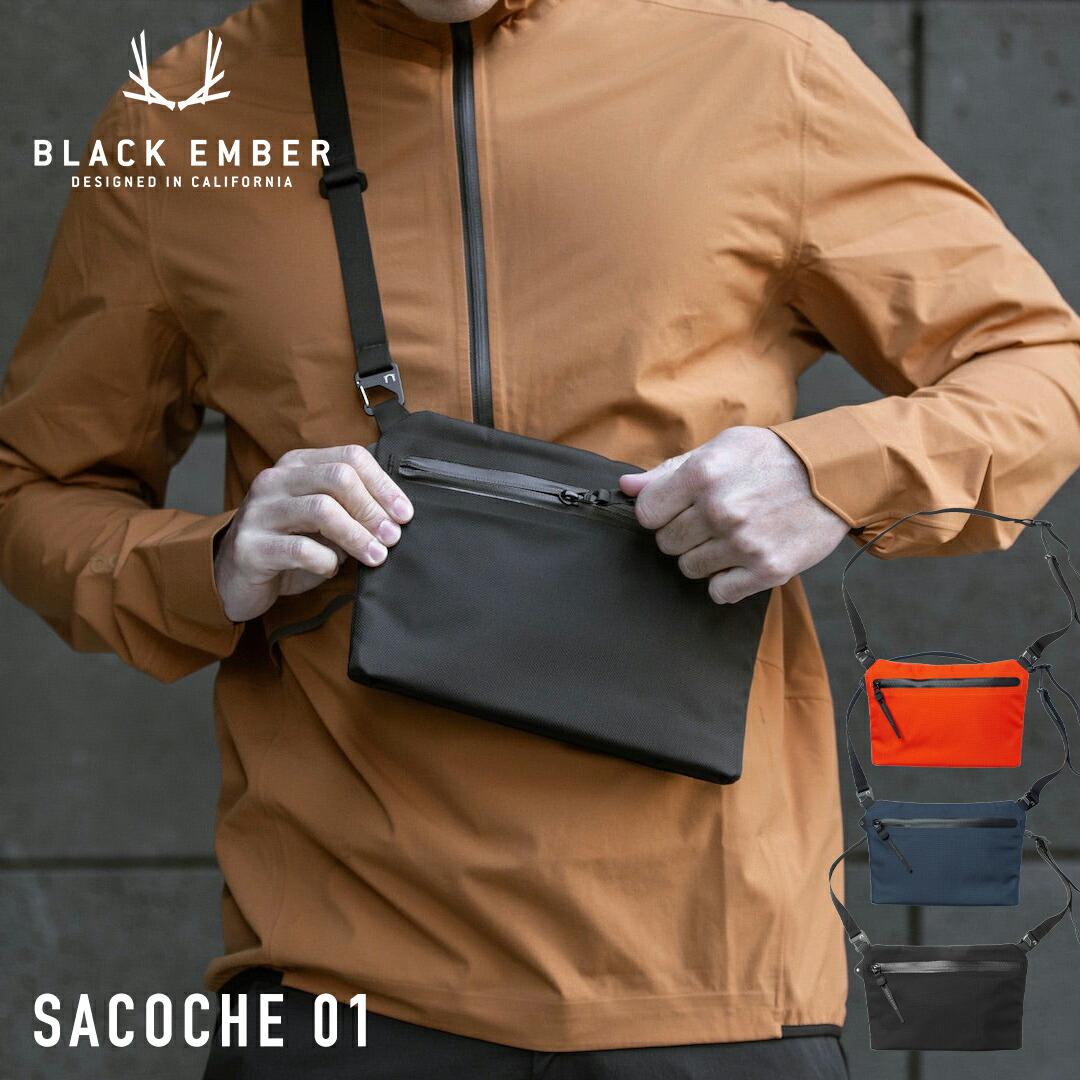 BLACK EMBER ブラックエンバー SACOCHE 01 サコッシュ 7223016 ナイロン 斜めがけ 軽量 軽い 撥水 きれいめ 防水 ミニバッグ アウトドア ショルダー ショルダーバッグ バッグ カバン メンズ レディース 撥水 ブラック オレンジ ネイビー 無地 おしゃれ ブランド コンパクト 7,029円