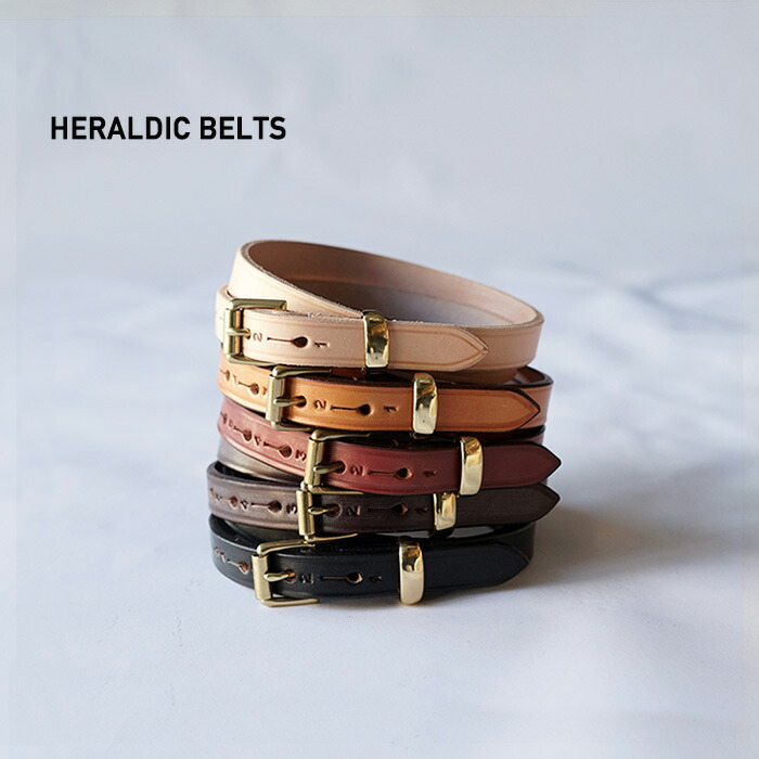 HERALDIC BELTS ヘラルディックベルト メンズ ブランド名 心地よい 本革 本皮 なめし革 連合王国製 小っちゃい ブライドルレザー レディース ユニ一発やる 男女兼用 今めかしい 30in 32in 34in 3/4inch LEATHER BELT 3/4inなめし革三尺帯