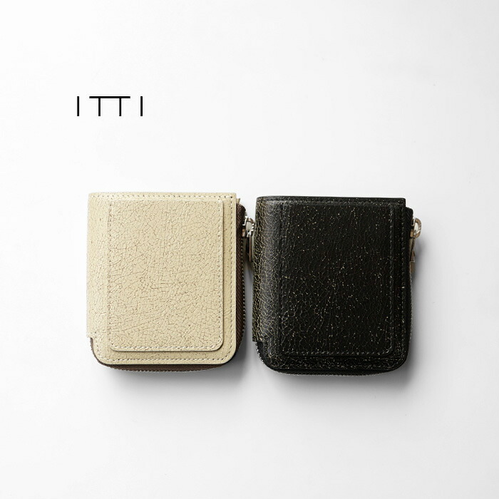【匿名配送】itti　イッチ　コンパクトウォレット　財布　クロコ　ヌメ ヌメクロコダイルレザー 本革ミニ財布｜CRISTY VERY COMPACT WLT .5