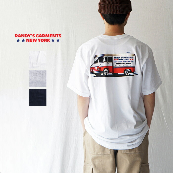RANDY\u0027S GARMENTS ランディーズガーメンツ BOX TRUCK TEE ボックス席貨物自動車T 刷り上げるT  ティーシャツ ポケT 半袖 ロゴタイプ【相応う】