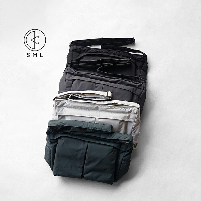 SML エスエムエル HELMET SHOULDER BAG M ヘルメットショルダーバッグ Mサイズ K904128 ショルダーバッグ ヘルメットバッグ メッセンジャーバッグ カバン メンズ レディース 軽量 ボンディング加工 ペットボトルホルダー サイドポケット 撥水｜KEE SHOP 7,810円