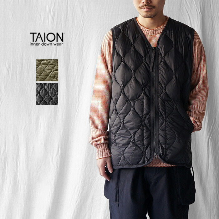 楽天市場】TAION タイオン ダウンベスト MOUNTAIN PACKABLE VOLUME