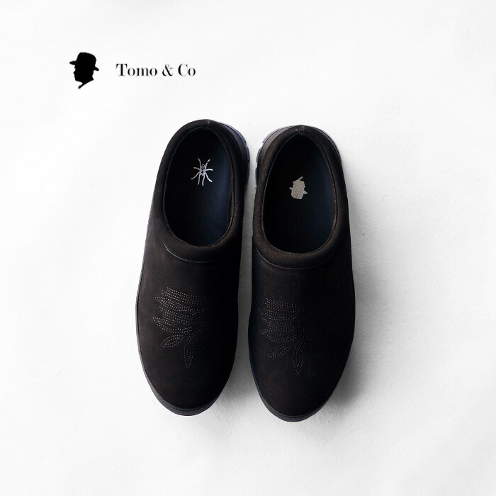 未使用 Tomo＆Co トモアンドシーオー レザー ミュール サンダル 25 Tomo & Co（トモアンドシーオー）の「Tomo&Co/別注 LEATHER MULE