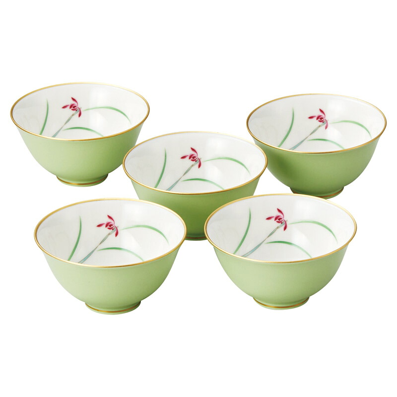 【26日2時まで★P5倍】ギフト 内祝い 香蘭社 らん 湯呑5客揃 F40583-CQQL|送料無料 結婚内祝い 出産内祝い お祝い お礼 お返し 引き出物 ご挨拶 快気祝い 香典返し 記念日 誕生日 父の日 2026|カクタス ギフトストア