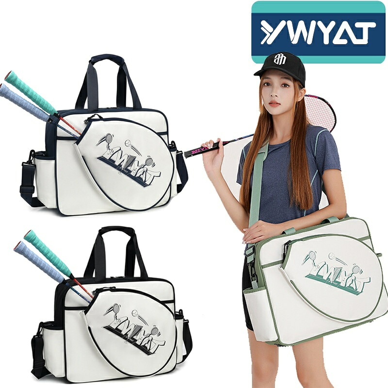 【 SALE】【★一般受け商いもの★】YWYAT 外国でインポート品 バドミントン御徒面子 櫂 3 本納める バドミントン・庭球櫂専用御徒面子 ワンショルダー・ハンドヘルド・曲がったがけ三用 形づくる用 男女兼用 流行り物 大静電容量