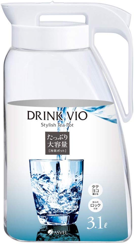 誕生日プレゼント アスベル ドリンクビオ 冷水筒 2.2L ホワイト D-221 discoversvg.com