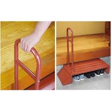 爆売り 玄関の段差を小さくします 手すり付きで安心 幸和製作所 玄関ステップ Hue01 Br 手すり 玄関 ラッピング不可