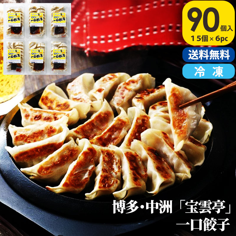 餃子 宝雲 一口餃子 宝雲亭 餃子 お取り寄せ 90個 餃子 冷凍 餃子 博多／【産直】博多・中洲 「宝雲亭」一口餃子