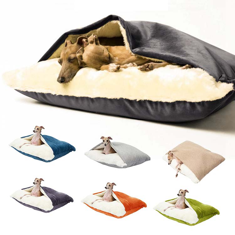 SALE！【1年保証】ペットベッド 犬 寝袋 ハウス ふわふわ 犬ベッド ペットハウス ふかふか おしゃれ 犬用 クッション ペット用品 グッズ かわいい 誕生日プレゼント 秋冬 冬 冬用 可愛い 猫 猫用 ふとん ベット ペットベット 洗える