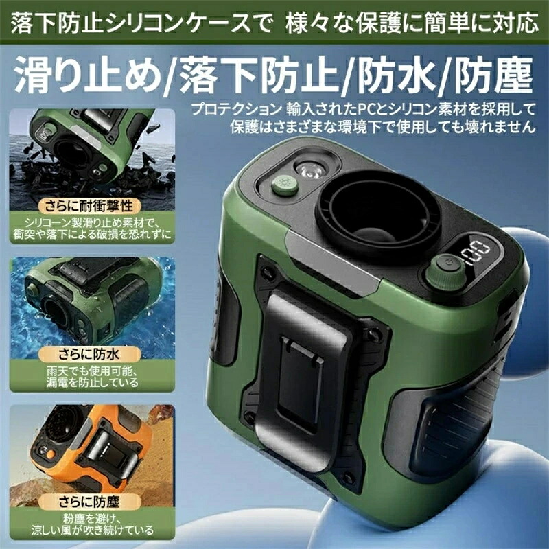 SALE！腰掛け用 ポータブルエアコン ポータブルエアコン 腰掛け風扇 腰ベルト扇風機 腰 ファン 腰掛け アウトドア用 4way腰掛けファン 移動の小型エアコン 100段階風量 落下防止 防水 防塵 強力な懐中電灯が 1日中持続稼働できる エアコン級の涼風腰掛けファンベルト付きです
