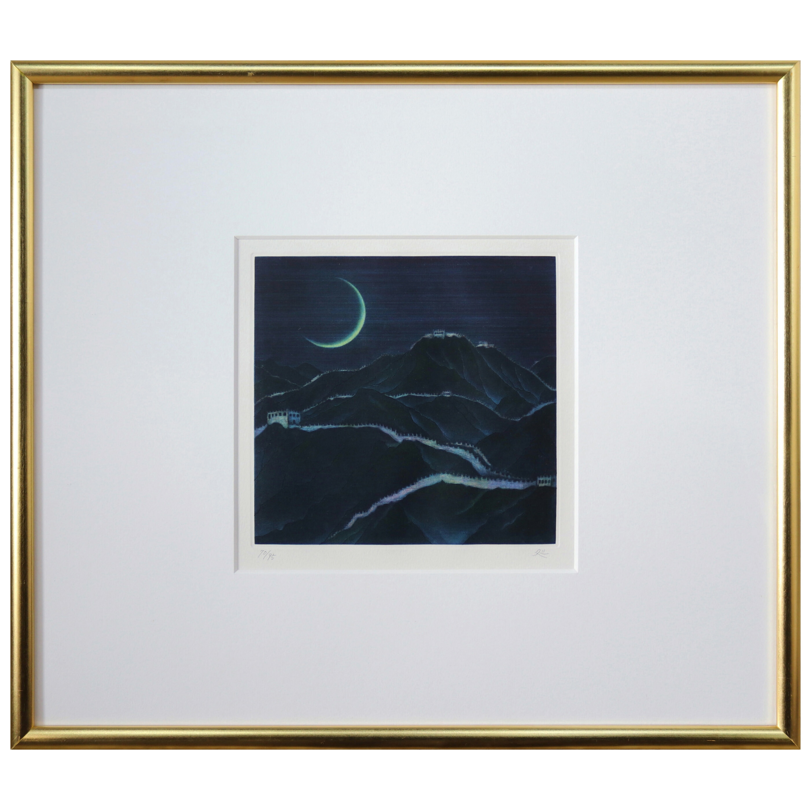 楽天市場】広田雅久 「 百合 」 銅版画 カラーメゾチント【中古