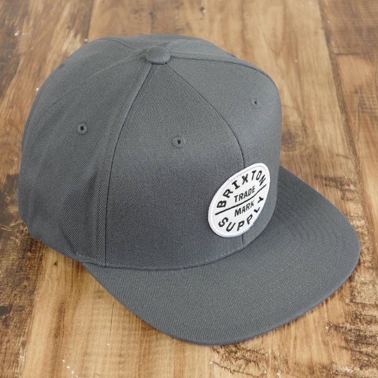 ブリクストン BRIXTON 6パネル フラットキャップ スナップバック グレー OATH III SNAPBACK カジュアル