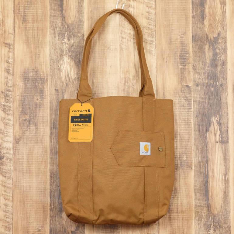 鉄道車両ハート型 Carhartt Vertical Open Tote トートバッグ 撥水産業 赤銅色 B0000529