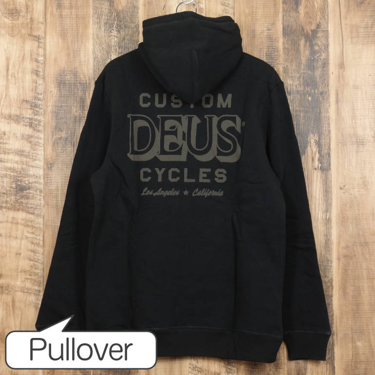 デウスエクスマキナ パーカー メンズ Deus Ex Machina BILLY HOODIE プルオーバー フーディー トップス オーガニックコットン DMF238009 ストリート サーフ バイク ブラック 黒｜kei-style