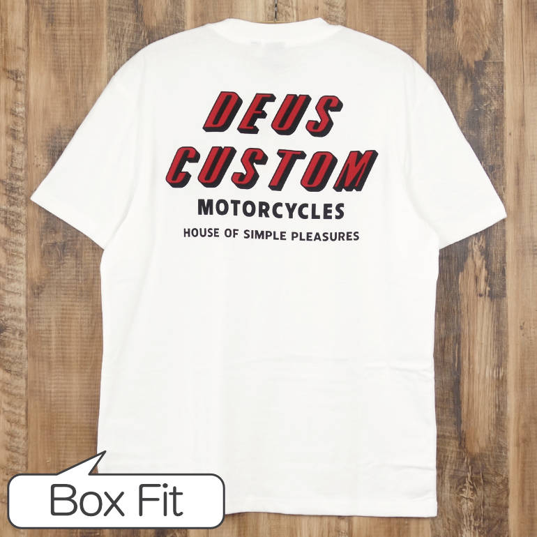 デウスエクスマキナ Deus Ex Machina SHIMMY TEE Tシャツ 半袖 メンズ ボックスフィット ヴィンテージホワイト トップス ストリート サーフ バイク カジュアル