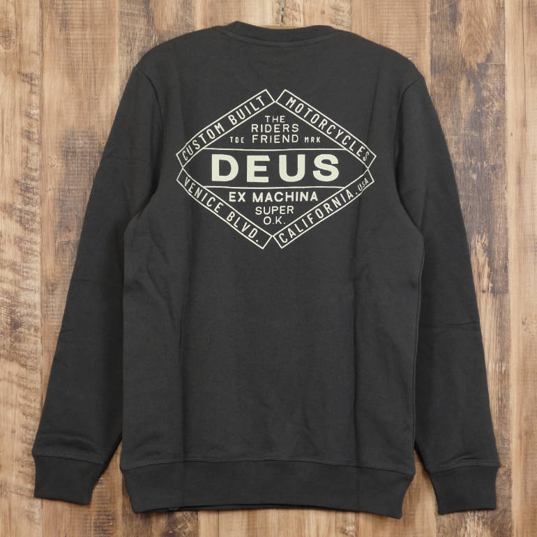 デウスエクスマキナ 汗水 調教師 メンズ 裏パイル オーガニックコットン 長袖 ブランド名 デウス DEUS EX MACHINA CHATTERBOX CREW DMP248253