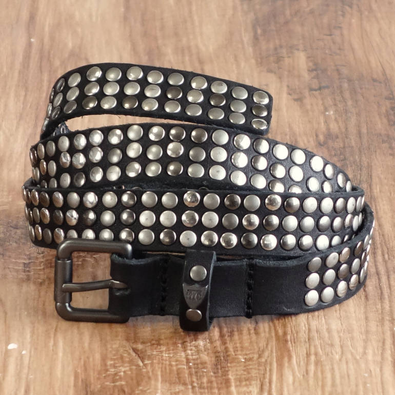 楽天市場】HTC ITALYエイチティーシー5000スタッズベルト black