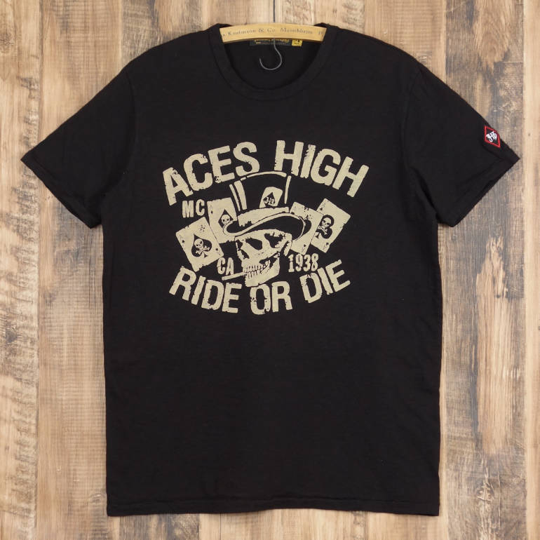 ジョンソンモータース Tシャツ メンズ Johnson Motors ACES HIGH 半袖 トップス アメカジ バイク