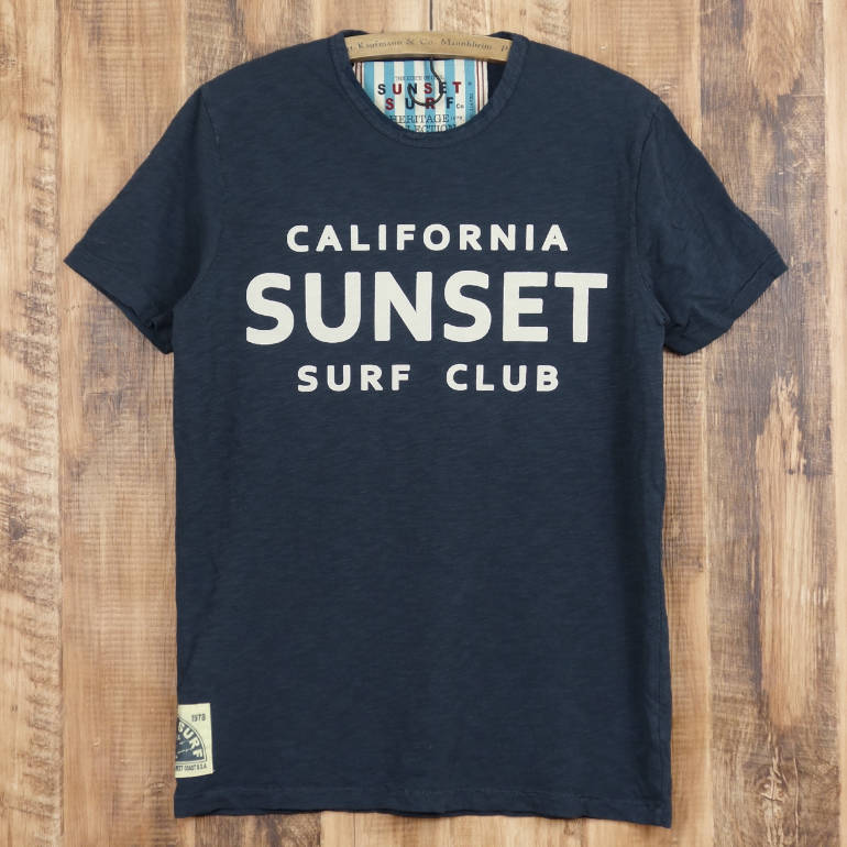 サンセットサーフ SUNSET SURF ティーシャツ SUNSET SURF CLUB 半袖 メンズ サーフ 心地よい アメカジ 綿100％