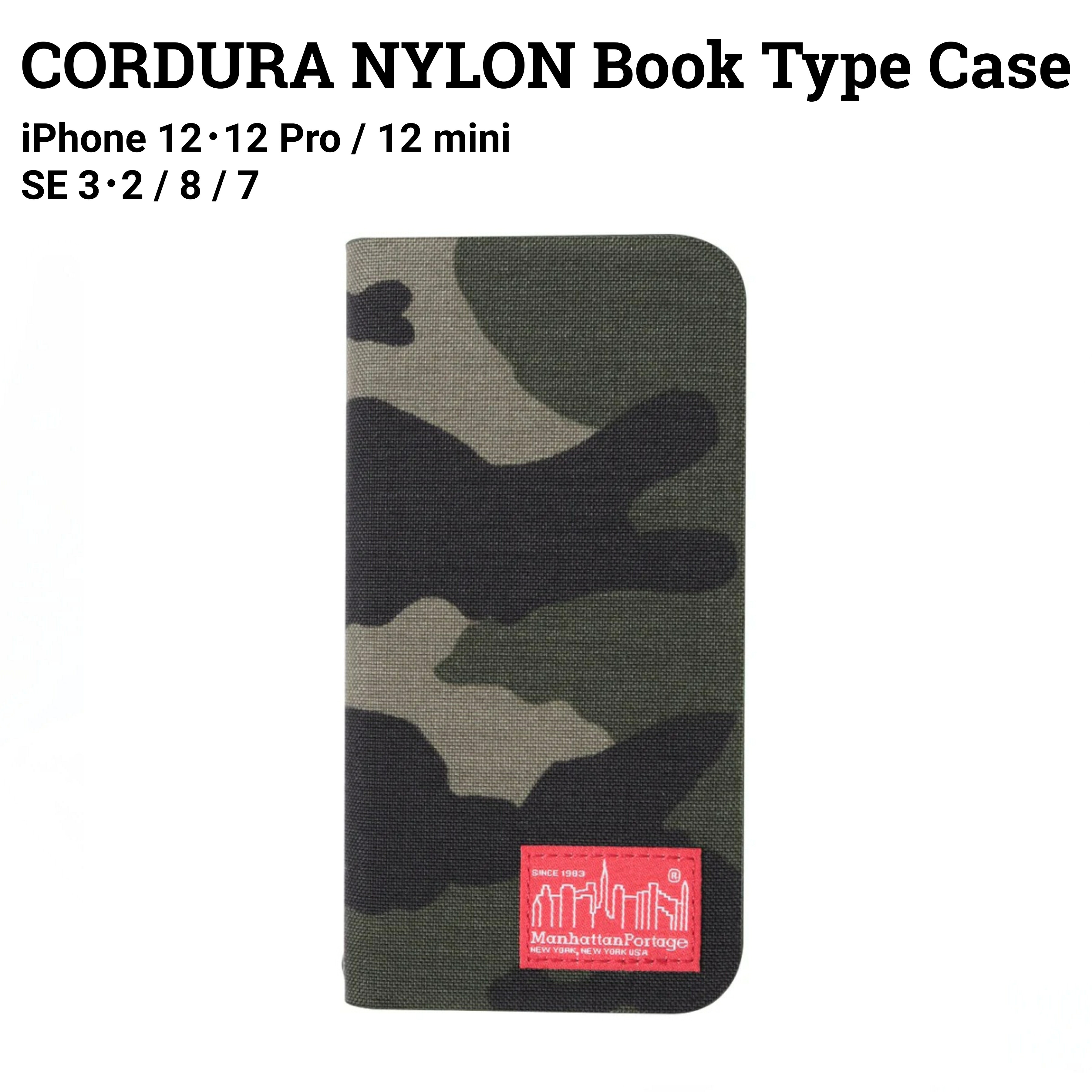 【14日20時からポイントUP! お買い物マラソン】Manhattan Portage CORDURA NYLON Book Type Case iPhone対応 マンハッタンポーテージ ケース アイフォンケース スマホケース ストリート ブランド 手帳型