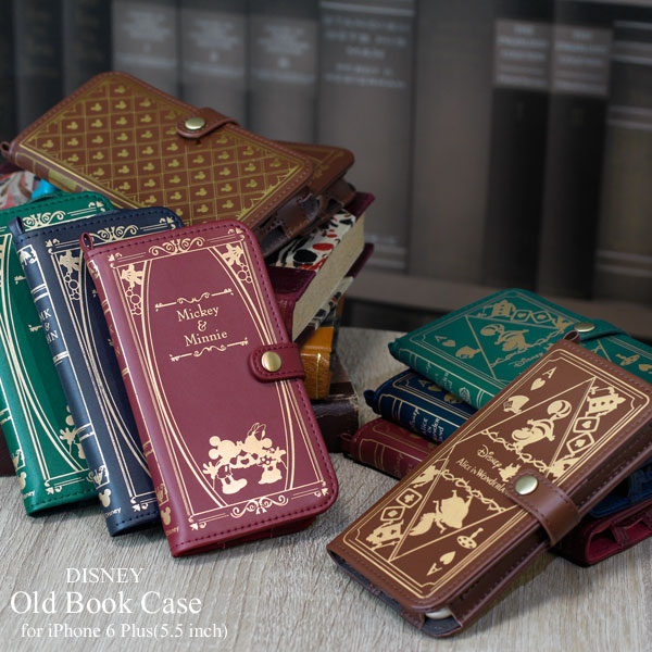 楽天市場 Iphone 6 Plus Iphone6splus ケース ディズニー Old Book Case スマホケース Iphone6plus ケース 手帳 手帳型ケース カバー 手帳型 キャラクター 洋書風 アイフォン6プラス レザーケース Iphoneケース ディズニーグッズ Hamee ハミィ