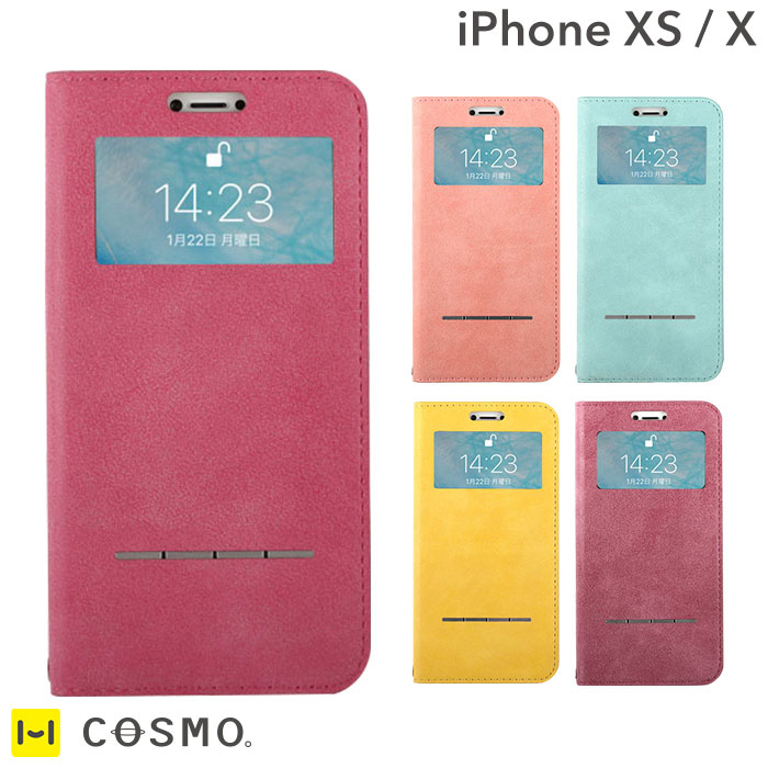 楽天市場 Iphone X Iphone Xs ケース 手帳型 窓付き Cosmo Flip コスモフリップ窓付きダイアリーケース アイフォンx ケース アイフォンx アイフォンxs Iphone Xs Iphonex ケース 手帳型 手帳 Pu レザー マグネット スマホケース Iphone ケース スマホカバー カバー