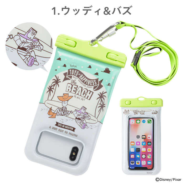 楽天市場 ディズニー スマホ 防水ケース ピクサー キャラクター Divaid フローティング 防水 ケース 蓄光 Iphone Iphone8 Iphone7 Xperia アイフォン スマホ 防水 ケース Ipx8 ポーチ 完全防水 スマホケース 入れたまま操作 水中撮影 小物入れ 海 携帯 ケース 可愛い