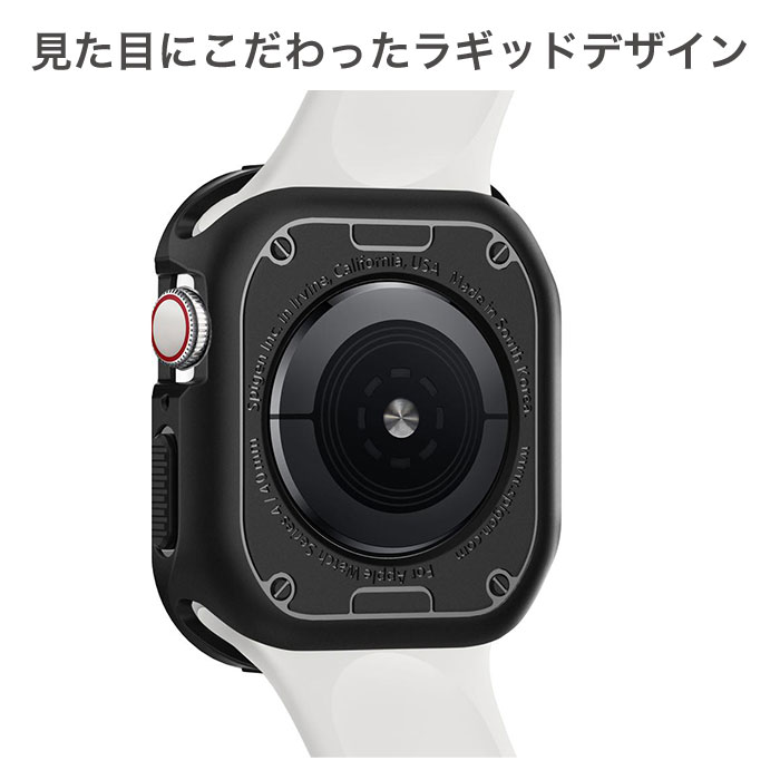 楽天市場 Apple Watch Series Se 6 5 4 44mm Spigen Rugged Armor ケース ブラック アップルウォッチ Applewatch アップル ウォッチ ケース Hamee ハミィ