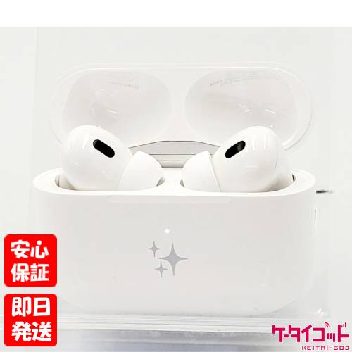 【土日、祝日発送】中古品【Cランク】Apple AirPods Pro 第2世代 MagSafe充電ケース(USB-C) PTJW3J/A A2968 本体 ワイヤレス イヤホン 4549995433951 #9NL7FVH※刻印あり