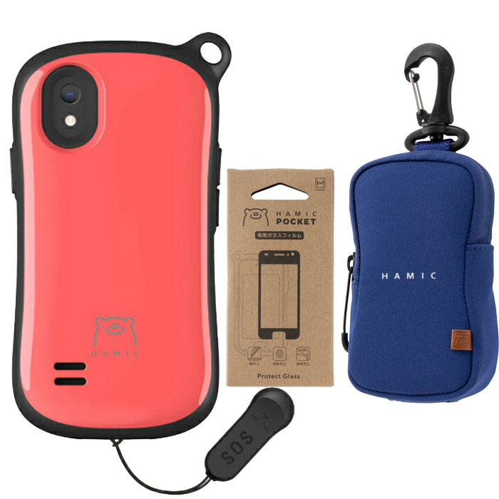 楽天市場】【セット】 Hamic POCKET L 本体 ( ブルー ) + 専用ガラス