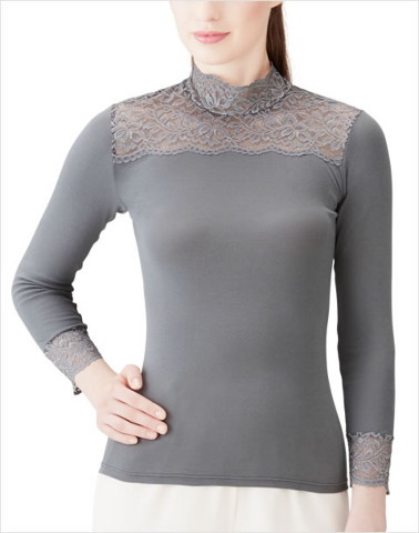 ポイント10倍 メディマ Medima ピアリバモード レース付ハイネック8分袖 インナー 6249 M L 売れ筋 Www Acvprecision Com