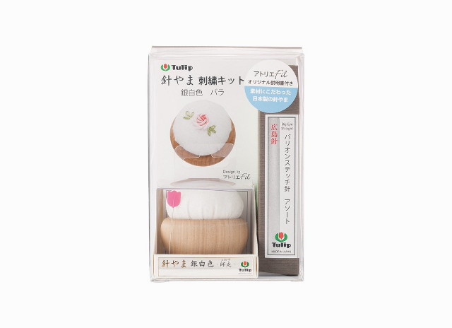チューリップ 針やま 刺繍キット 銀白色 バラ PK-005