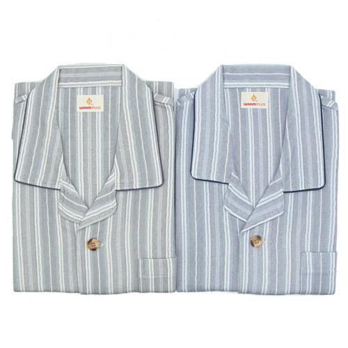 Gunze グンゼ パジャマ 長袖長パンツ 背中保温ストライプ柄 Ll メンズ 紳士 440 918 販売実績no 1