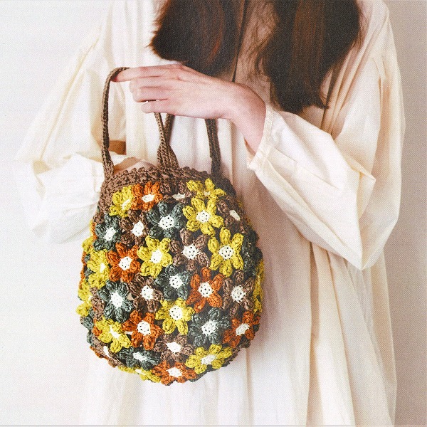 楽天市場】花モチーフのグラニーバッグ｜ウオッシュコットン